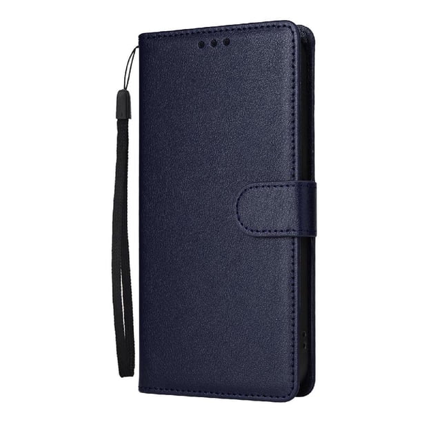 Funda Cartera para Samsung Galaxy 5 con Tarjetero, Soporte y Cordón - Protección Azul