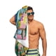 thumbnail image 5 of Wonderoos Toalla de playa de secado rápido con diseño temático, regalo para mujeres y niñas, ideal para cumpleaños, fans, amantes de la música, uso en la playa o al aire libre, 78 × 180 cm, 5 of 6