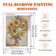 thumbnail image 2 of 1pc 5D DIY Artificial Full Round Diamonds Painting Set For Adults Beginners, Frameless Flowers Pattern Diamonds Art For Home Wall Decoration And Gift 11.81*15.75inch, 2 of 2