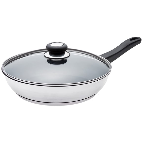 Sartén SPT de acero inoxidable antiadherente de 28 cm con tapa