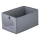 thumbnail image 1 of Cubo de Almacenamiento, Caja de Almacenamiento de Tela con Fondo para Estantes de Armario, 1 Paquete de Cesta de Almacenamiento Plegable para Organizar Ropa, Libros Gris Oscuro 15.7*9.8*7.9in, 1 of 6