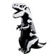 thumbnail image 1 of Disfraz inflable de dinosaurio Lulu Home 250 cm negro y blanco, 1 of 9