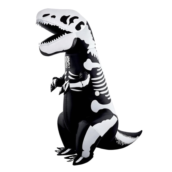 Disfraz inflable de dinosaurio Lulu Home 250 cm negro y blanco