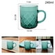 thumbnail image 1 of Set 6 tazas de vidrio con relieve verde 6pcs - 240ml, 1 of 2