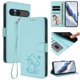 thumbnail image 2 of Sony Xperia 10 VII Funda Billetera con Estampado de Gato, Verde Claro, 2 of 6