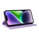 thumbnail image 3 of Funda Billetera de Cuero para iPhone 15 Plus con Tarjetero y Soporte - Tapa Magnética Morado, 3 of 6