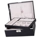 thumbnail image 2 of 1pc Joyero Organizador De Doble Capa Para Pendientes Anillos Collar Negro, 2 of 5