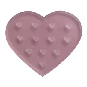 Ioensy - Soporte De Pegamento Para Pestañas, Soporte Profesional En Forma De Corazón Para Extensión De Pestañas, Corazón Rosa