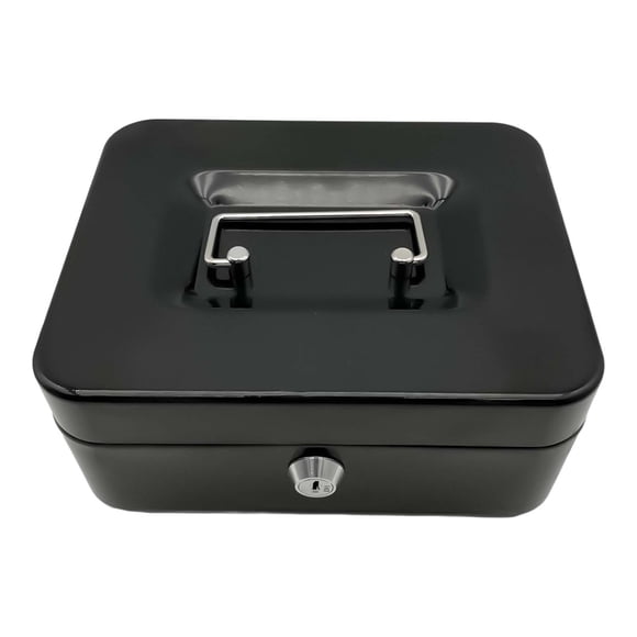 Caja de Efectivo con Ranura, Caja con Cerradura, Caja de Ahorro de Dinero, Organizador de Dinero de Colección, Caja de Dinero para Niños, Adultos, Niñ Negro
