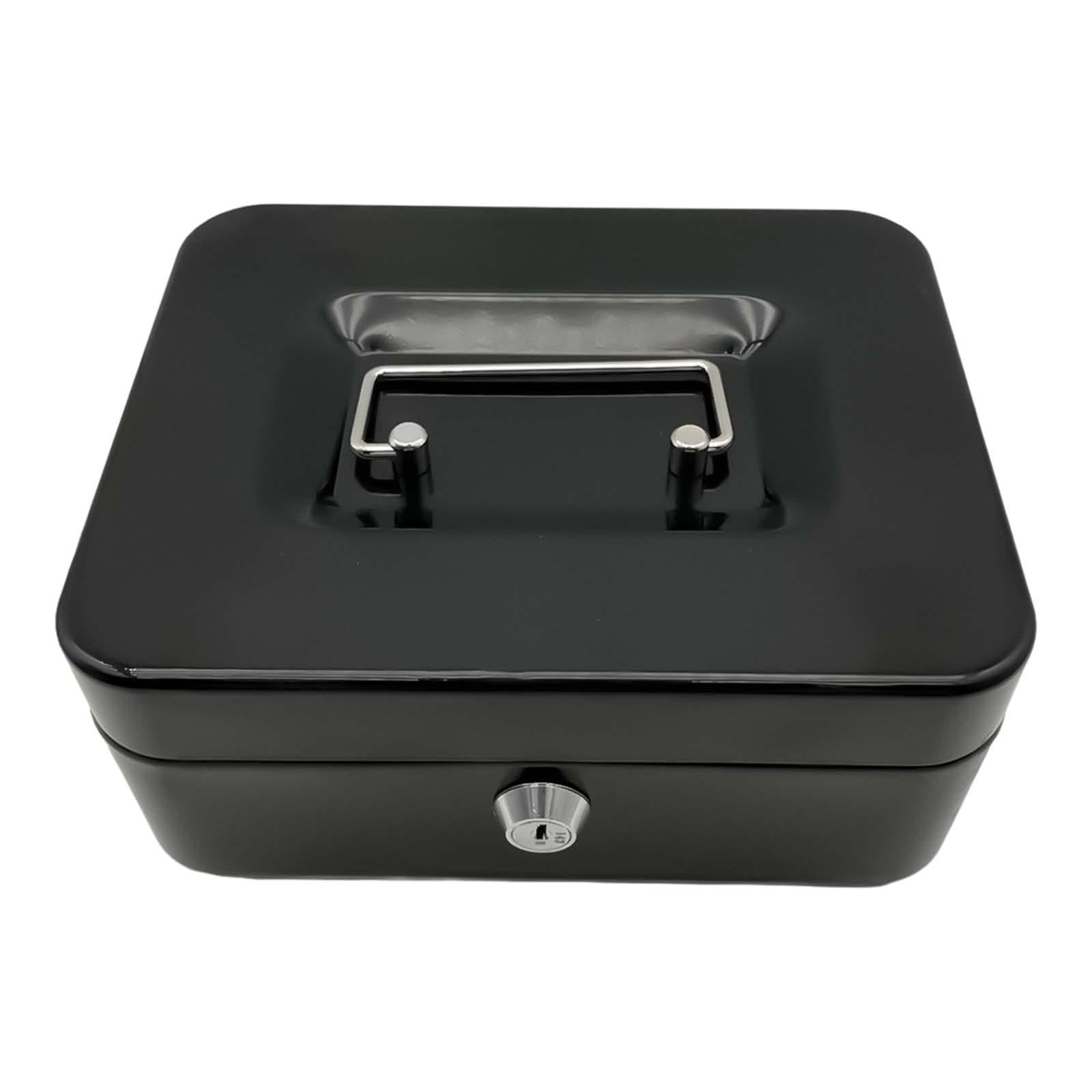 Magideal - Caja De Efectivo Con Ranura, Caja Con Cerradura, Caja De Ahorro De Dinero, Organizador De Dinero De Colección, Caja De Dinero Para Niños, Adultos, Niñ Negro