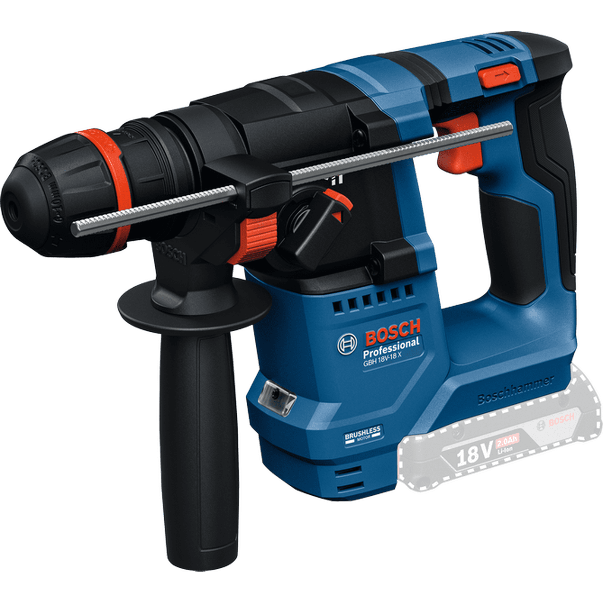 Martillo Perforador Bosch Pro Gbh 18v-18 X Sin Bat Ni Carg