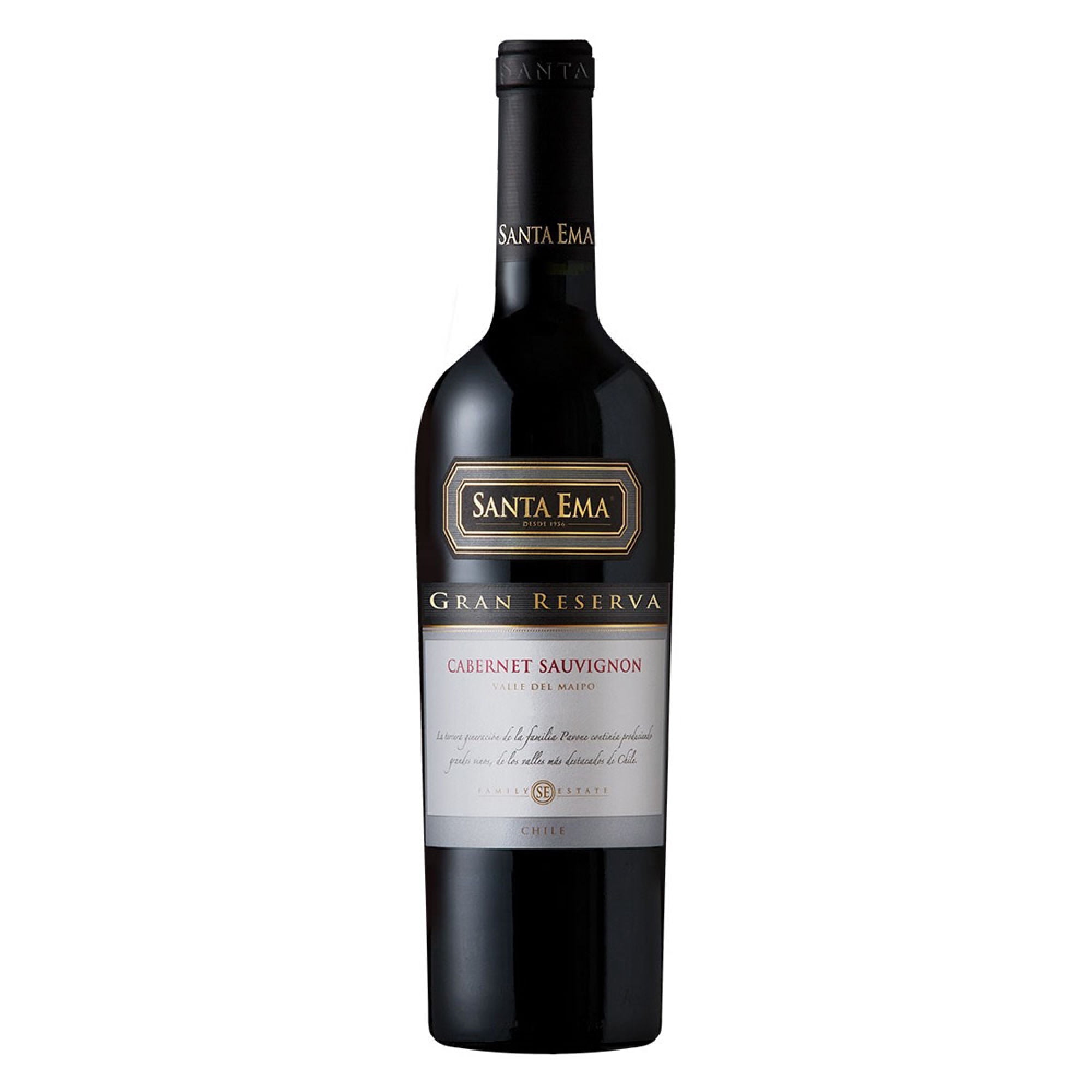 Vino Tinto Gran Reserva Cabernet Sauvignon Botella 750 ml Santa Ema