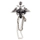 thumbnail image 2 of Cadena De Aleación Gótica Punk, Broche De Ramo De Borlas De Lucita Negra, Alfiler De Pecho, 2 of 3