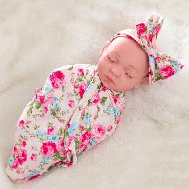 30cm/11.8in Reborn Simulated Doll Toy Baby Rubber Girly Puppet Doll Embroidery Boy Toy