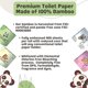 thumbnail image 4 of Papel higiénico MOTHER EARTH Bamboo Ultra Soft, 3 capas, 12 rollos, 4 of 7