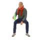 thumbnail image 2 of 1/64 Figuras De Personas En Miniatura Modelos De Escena Callejera Hombre Bebedor Gris, 2 of 5