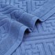thumbnail image 4 of REGALWOVEN Alfombra de Baño de Lujo, Toalla de Piso Absorbente de Algodón para Hotel Spa Ducha para Baño Azul 18" x 28", 4 of 7