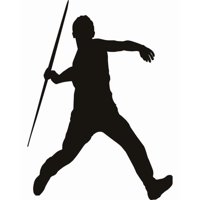 Rienda Libre Graphics - Decomural Javelin Throw Athletics Sports Ws-18664