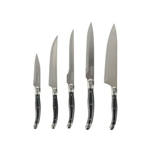 Set Cuchillos 5 Pcs Paris Acero Inoxidable Simplit Negro