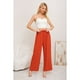 thumbnail image 2 of Pantalon Palazzo Algodon Mujer Tipo Lino Bota Ancha 3002, 2 of 3