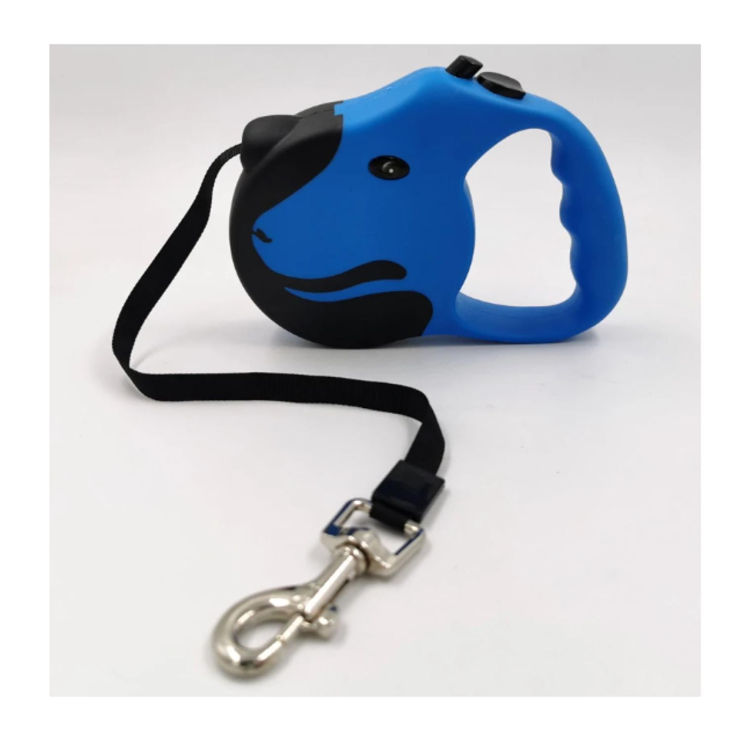 Total Upgrate - Cuerda Retráctil 5m Flexible Paseo De Perros Mascotas Azul