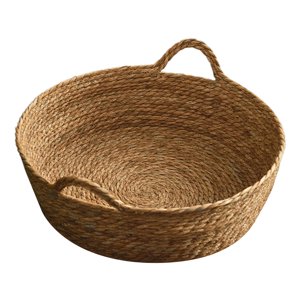 Ioensy - Cesta De Cama Para Gatos, Cama Duradera Para Mascotas, Cama Redonda Para Salón, Cama Para Gatos Tejida A Mano Para El Hogar, 46Cm X 15Cm