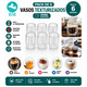 thumbnail image 1 of Pack 6 Vasos Texturizados Doble Vidrio 250ml | Diseño Elegante, 1 of 2