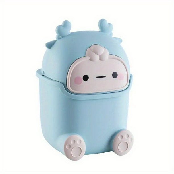 Cute Waste Paper Basket Trash Can, Desktop Mini Waste Paper Basket Trash Can, Countertop Waste Paper Basket Trash Organizer,, For The Office, Bathroom, Kitchen, Gifts For Children