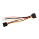 thumbnail image 3 of 15 Pines Sata Macho A Sata Hembra Y 4 Pines LP4 Power Splitter Y Cable 18cm, 3 of 3