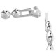 thumbnail image 3 of Pulsera Swarovski Una Angelic Transparente con Rodio 15-18 cm, 3 of 4