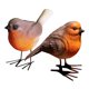 thumbnail image 5 of Estatuilla De Pájaro Artes Decoración Resina Para Mesa Exterior E Interior Exterior Naranja, 5 of 5