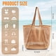 thumbnail image 3 of Bolsa De Playa Para Mujer Viajes De Verano De Malla Resistente A La Arena, 3 of 8