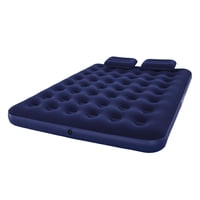 Colchón Inflable Queen + Inflador + 2 Almohadas Bestway
