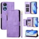 thumbnail image 1 of Funda tipo libro para OPPO A1X 5G con bolsillo con cremallera, cierre magnético, 7 ranuras para tarjetas y correa para la muñeca., 1 of 6