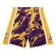 thumbnail image 1 of Short Los Angeles Lakers Mitchell & Ness Marble Amarillo/Morado, 1 of 3