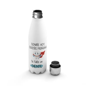 Creango - Botella Agua Termica Sorrie De Acero Inoxidable