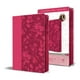 thumbnail image 1 of Biblia Rvr60 - Imitación Piel - Fucsia Con Flores Y Cierre, 1 of 2