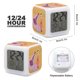 thumbnail image 2 of Mi Bella Genio theme 7 colors Alarm Clock Digital LED Alarm Clock Gifts for kids friends family, 2 of 6
