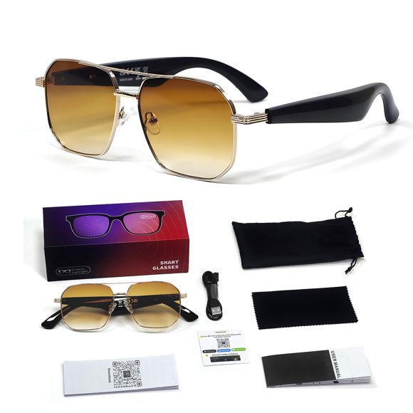 Gafas Inteligentes SKEKECIE AI Traductor Inalámbrico de Oído Abierto