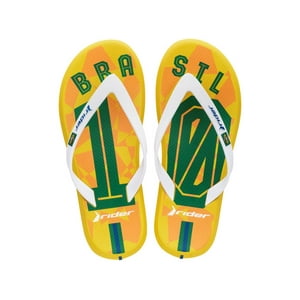 Sandalia Hombre Amarillo/Verde Brasil Rider