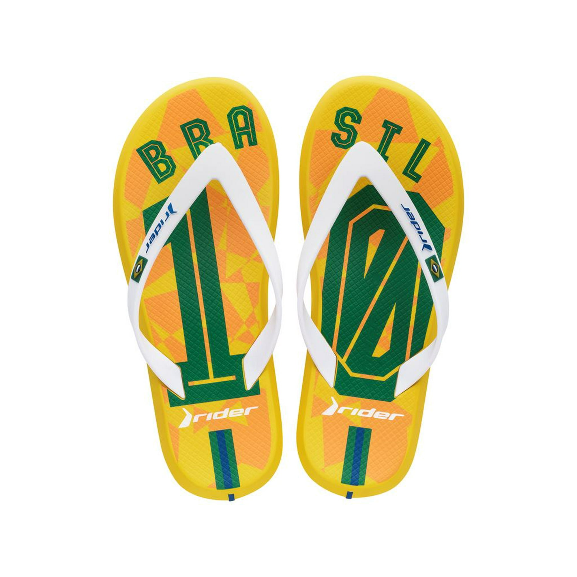 Sandalia Hombre Amarillo/verde Brasil Rider