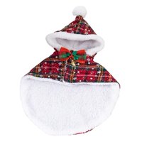 Magideal - Disfraz De Navidad Para Perros, Ropa Cálida, Ropa Cómoda, Capa Para Cachorros, Abrigo De Invierno Para Perros Pequeños, Medianos, Cachorros, Gatitos Y