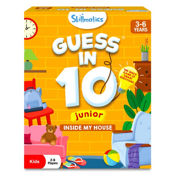 Juego de cartas Skillmatics Guess in 10 Junior Inside My House