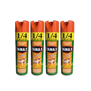 Tanax - Pack 4 Insecticida En Aerosol 220Cc Casa Y Jardin