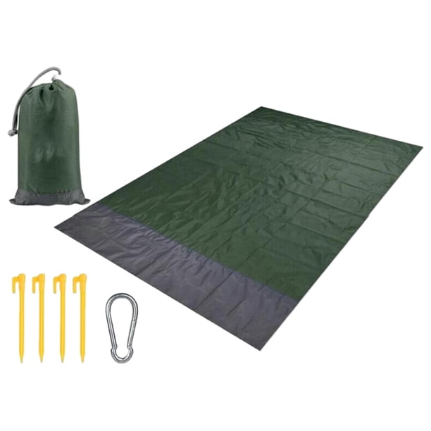 Manta a prueba de arena, grande, 79 pulgadas, manta para picnic libre, impermeable, portátil, para picnic, pya, a , Verde oscuro