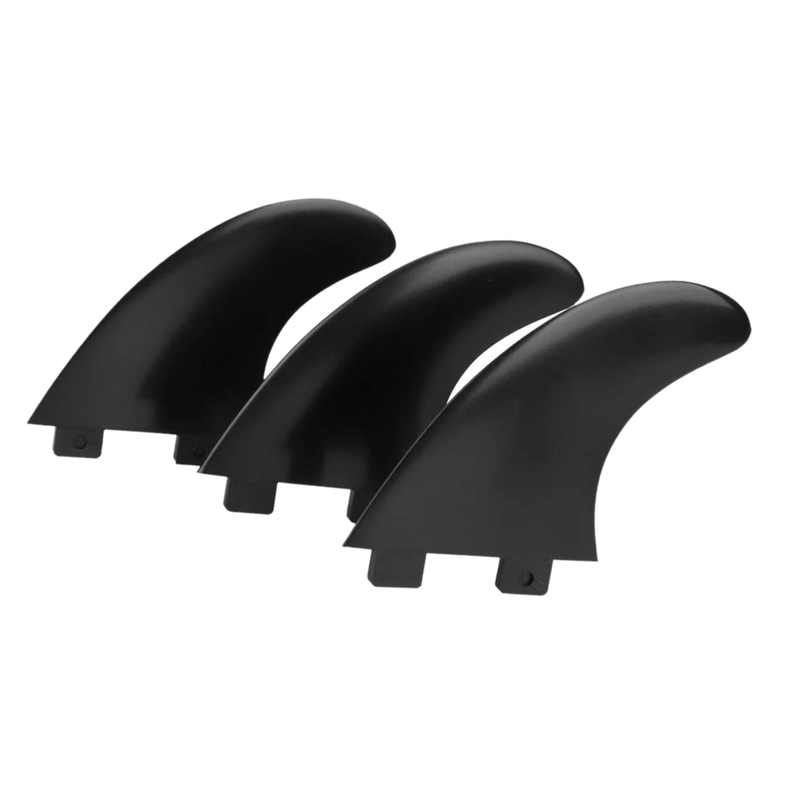 Magideal - Aletas De Tabla De Surf De 3 Piezas, De Tabla De Surf, Timón De Cola De Tabla De Surf Reforzado, De Surf Central De Longboard Para Tablas