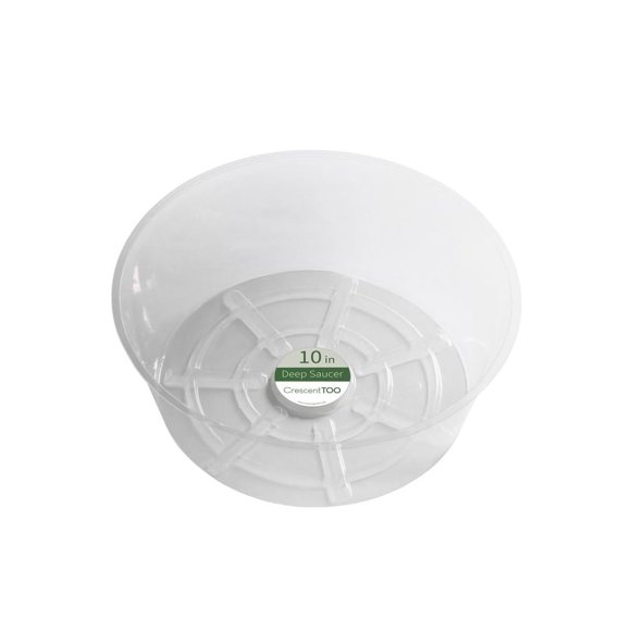 Platillo transparente para plantas de 10 pulgadas