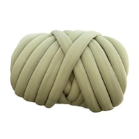 Magideal - Hilo Grueso, Hilo Tubular Jumbo, Hilo De Punto Para Brazo, Lavable, Suave, 500G, Tubo De Hilo Grueso Voluminoso, Hilo Para Cestas, Fabricación Aceituna