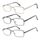 thumbnail image 1 of Set de 3 Anteojos para Lectura Success Eyewear de Metal con Montura Completa 2.75, 1 of 4