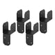 thumbnail image 4 of 4 Piezas De Placa De Fijación Para Conectores De Anclaje De Postes Para Muebles, Pabellones Y Pérgolas, 3,8 Cm, 4 of 5